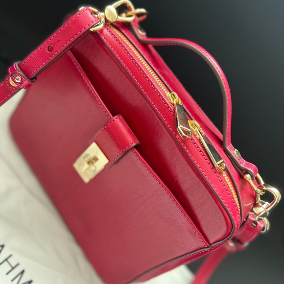 Brahmin Evie Leather Satchel/Shoulder Bag - Picture 2 of 6